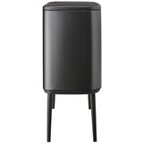 Brabantia Temno siv jeklen koš za smeti za ločevanje odpadkov na dotik 34 l Bo Touch Bin – | Shoptok.si