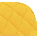  Vrtljiv jedilni stol 2 kosa rumen žamet | Shoptok.si