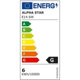 Alpha Star E14 6W NB LED Sijalica 4000K,480Lm,sveća-minjon,220V,Bela | ePonuda.com