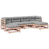  The Living Store Vrtna sedežna garnitura 6-delna z blazinami trden les douglas - Vrtna Sedežna Garnitura, (21451225) | Shoptok.si