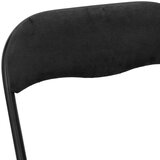  Zložljiva stolica 8 pcs Črna 48 x 44 x 78 cm Žamet, (5000296913) | Shoptok.si