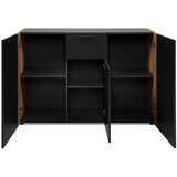 MID.YOU KOMODA, antracit, hrast artisan | Shoptok.si