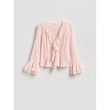 Reserved Košulja s volanima - pastelnoružičasto | shoptok.hr
