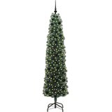vidaXL Umestno božično drevo Zelena 210 cm PVC in Jeklo in Plastika | Shoptok.si
