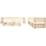  The Living Store Vrtna garnitura iz palet 6-delna lesena naravna - Vrtna Sedežna Garnitura, (21454589) | Shoptok.si