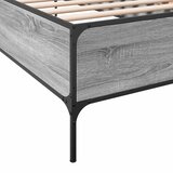  Okvir za krevet boja hrasta 100x200cm konstruirano drvo i metal | shoptok.hr