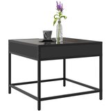  Stolić za kavu s beskonačnim LED svjetlima crni 50x50x41 cm | shoptok.hr