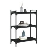  Regal za knjige s 3 razine crni 60x30x86 cm konstruirano drvo | Eponuda.com