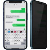 AVIZAR Kaljeno steklo iPhone 12 Pro Max Anti-spy Full Protection, izjemno odporno - crno, (20629116) Cene