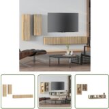 The Living Store Komplet TV omaric 4-delni sonoma hrast inženirski les - Komplet TV Omaric, (21738353) | Shoptok.si