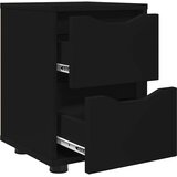  Noćni ormarići 2 pcs Crna 30,5 x 30 x 43 cm Konstruirano drvo | shoptok.hr