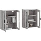  Zidni ormarići 2 kom boja hrasta sonome od konstruiranog drva | shoptok.hr