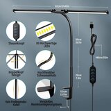 ICARE LED namizna svetilka z dvojno glavo - 62 cm | Shoptok.si