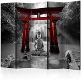  Paravan u 5 dijelova - Buddha Smile (Red) II [Room Dividers] 225x172 Cijene
