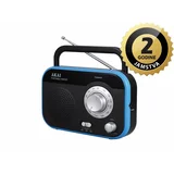 radio FM, AM, analogni, AC, R14 baterije, crni PR003A-410