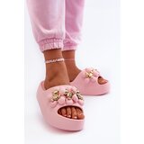 Boto Women's Foam Slides With Decorations On Thick Sole Pink Bremavia | Eponuda.ba