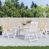  Jastuci za stolice 4 kom prošarano bež 120x50x4 cm od tkanine | Eponuda.com