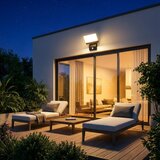  LED spoljašnje zidno svetlo sa senzorom LED/18W/230V IP44 crna | Eponuda.com