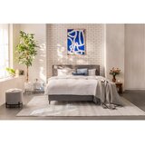 Bonami Selection Siva oblazinjena zakonska postelja z ležiščem/roštom 160x200 cm Noira Slim - | Shoptok.si