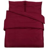 Maison Chic Komplet posteljnine - Posteljnina bordo 240x220 cm bombaž, (21786754) Cene