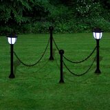 vidaXL Lanac ograda sa 2 LED solarne lampe i 2 stupa Cijene