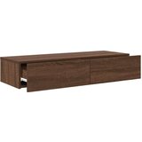 vidaXL Zidna polica s ladicama smeđi hrast 100x36x19 cm | shoptok.hr