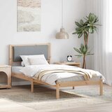  Krevetna konstrukcija s uzglavljem Svijetlo siva 100 x 200 cm | shoptok.hr