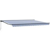  Okvir tende Plava i bijela 450 × 300 cm Poliester s PU premazom | shoptok.hr