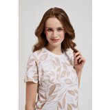 Moodo Women's T-shirt with pattern - beige | Eponuda.ba