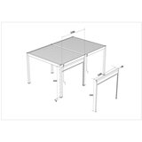 Gardenson Rolo Za Pergolo Rollo, Bela, 248,5cm | Shoptok.si