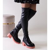 Gemre Black insulated boots on a chunky heel Meragomi | Shoptok.si