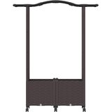  Povišeni krevet s mrežom i krovom Smeđa 125 x 40 x 144 cm PP | Eponuda.com