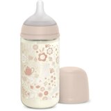 Suavinex Wonderland SX Pro Physiological Anti-Colic Glass steklenička za dojenčke M Medium Flow 3 m+ Liberty Pink 240 ml | Shoptok.si