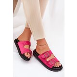 Boto Women's Platform Slippers With Buckles Fuchsia Simbes | Shoptok.si