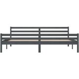  Za krevet od masivnog drva sivi 200 x 200 cm | shoptok.hr