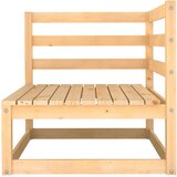 vidaXL Vrtna kutna sofa sa sivim jastucima od masivne borovine | shoptok.hr
