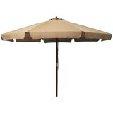  Zunanji senčnik z lesenim drogom 330 cm taupe, (20609821) Cene