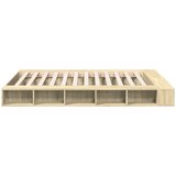  Okvir za krevet boja hrasta 150x200 cm konstruirano drvo | shoptok.hr