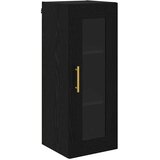  Highboard 2 pcs Crni hrast Stakl | shoptok.hr