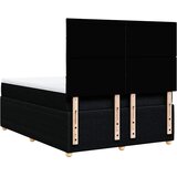  Krevet s oprugama i madracem crni 140x200 cm od tkanine | shoptok.hr