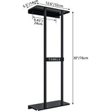 STWWO Stenski nosilec za brisače s polico 76cm | Shoptok.si
