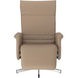 Naslonjač od umjetne kože s osloncem za noge boja cappuccina | shoptok.hr