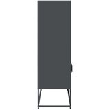 vidaXL Highboard Antracit 68x39x123 cm Jeklo | Shoptok.si