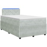  Boxspring krevet s madracem Svjetlosiva 120 x 200 cm Baršun | shoptok.hr
