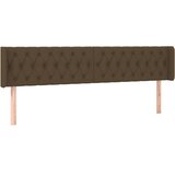  Uzglavlje s ušima tamnosmeđe 203x16x78/88 cm od tkanine | shoptok.hr