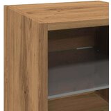 vidaXL TV zidni ormarić s LED svjetlima Artisan hrast 30x28,5x30 cm | shoptok.hr