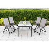 Gardenson Zložljiv Vrtni Stol Vicenza, Siva | Shoptok.si