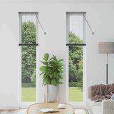 vidaXL Okenska roleta z zavesami Drugo Temno siva 40 x 220 cm Aluminij | Shoptok.si