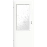 notranja vrata natura 2/3 steklo bela leva 850 mm x 2000 mm