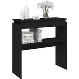  Konzolni stol crni 80 x 30 x 80 cm od konstruiranog drva | shoptok.hr